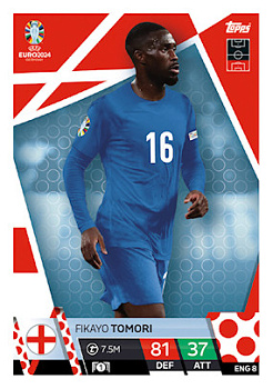 Fikayo Tomori England Topps Match Attax EURO 2024 #ENG8